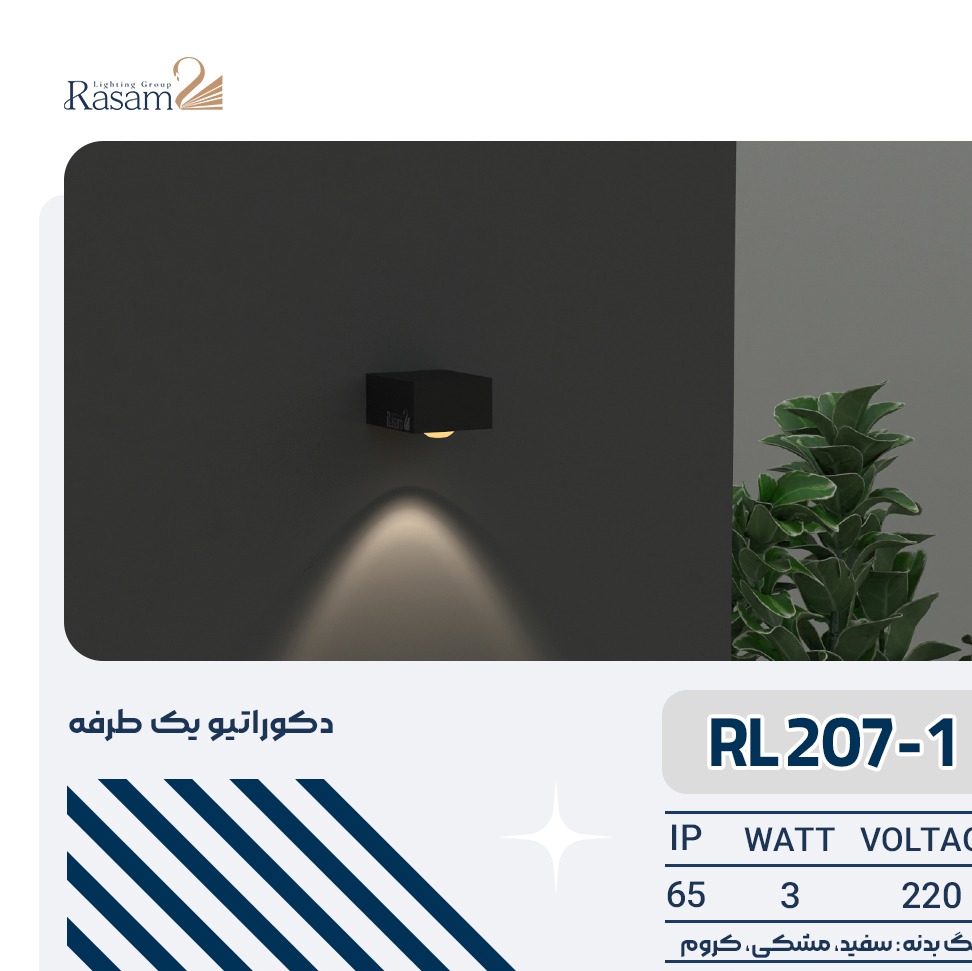 دکوراتیو RL207-1 یک طرفه لنز محدبجدید