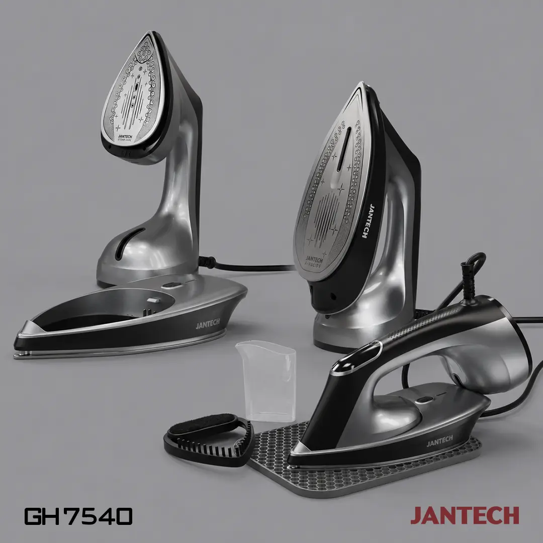 بخارگر و اتو دستی ژانومه مدل GH7540 | اتو بخارگر دوکاره 1800 وات