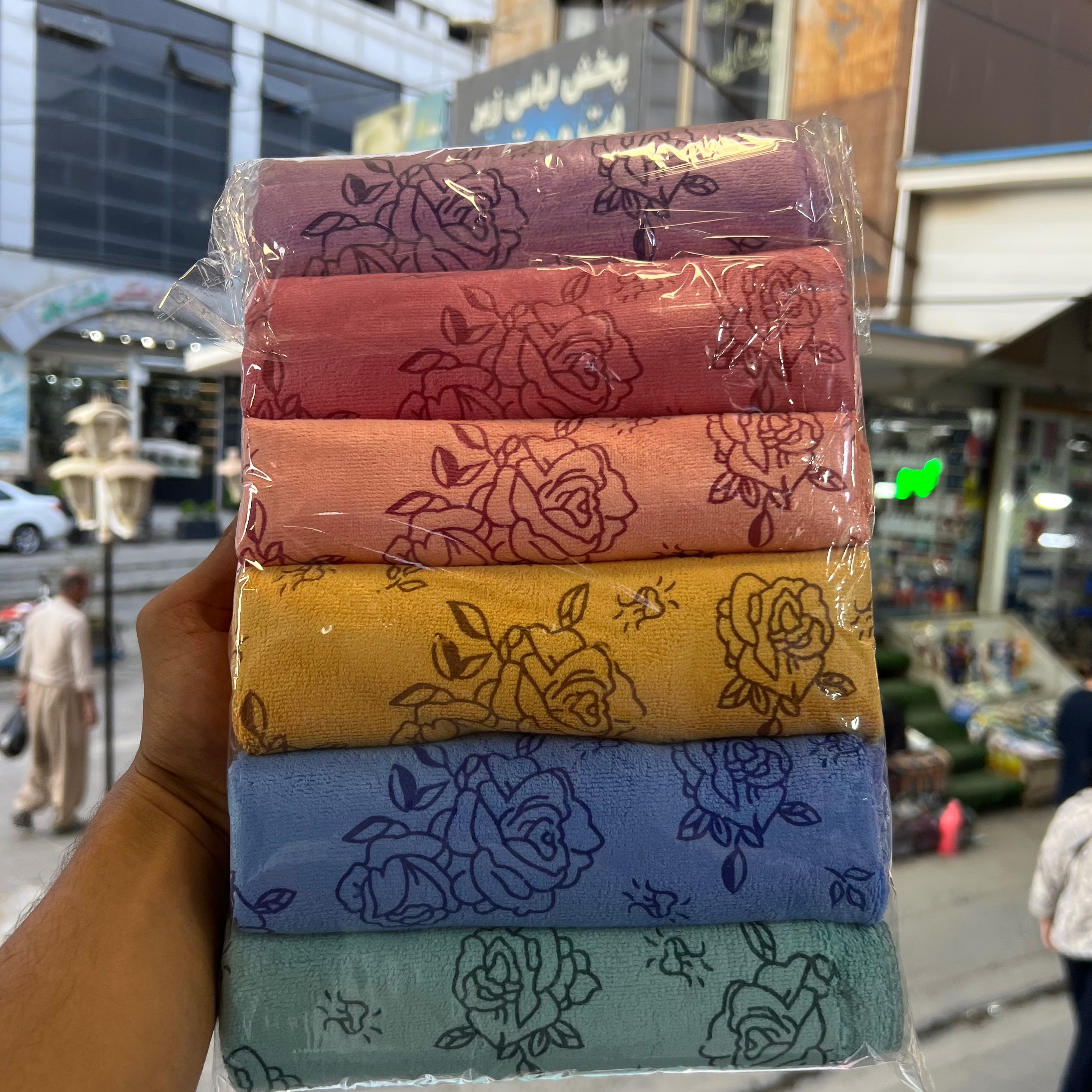 حوله دست و صورت نانو پولیشی نرم و لطیف، جذب آب بالا و خشکشدن سریع