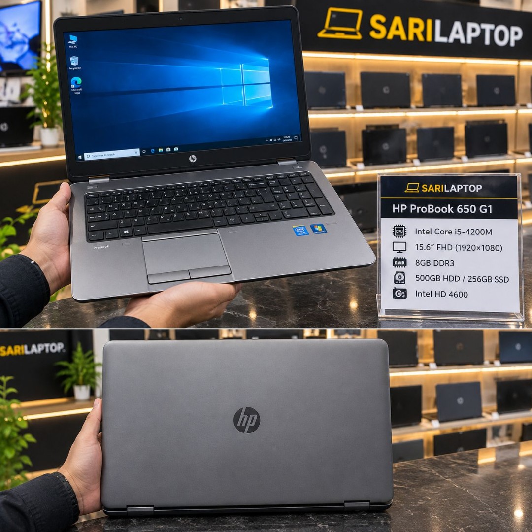 لپ تاپ HP 650 پردازنده Ci5 نسل 4