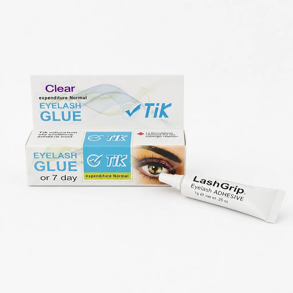 ARDELL چسب مژه موقت تیوپی سفید( بیرنگ)برند TIK با دوام اورجینال شرکت آردل