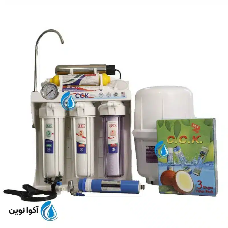 دستگاه تصفیه آب سی سی کا 8 فیلتر یووی قلیایی cck8Orp_uv
