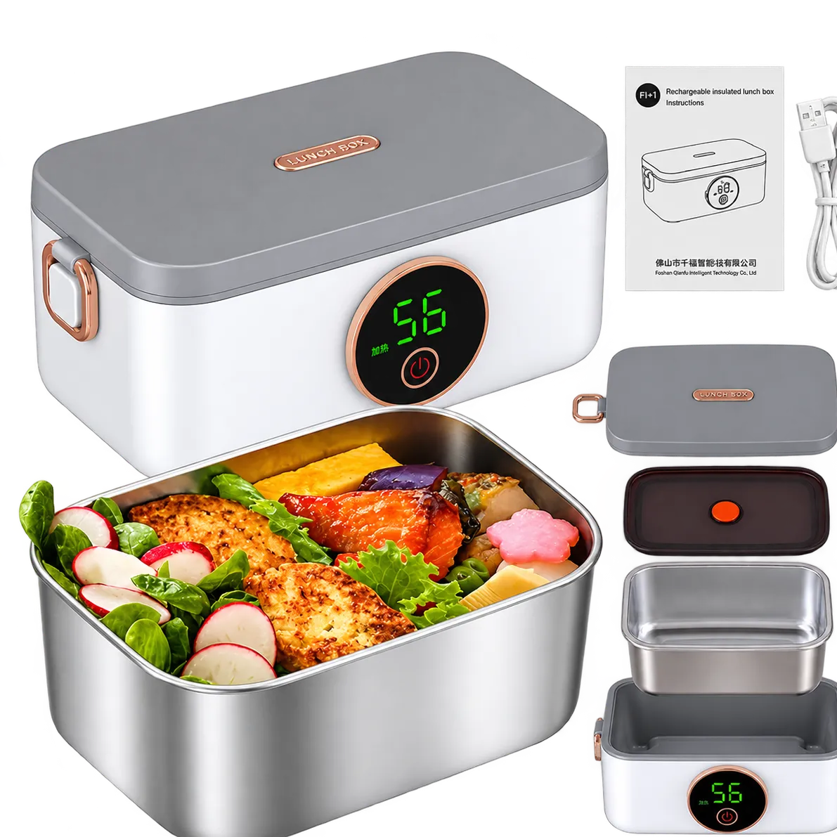 ظرف غذای برقی قابل حمل Xeamun FH-1