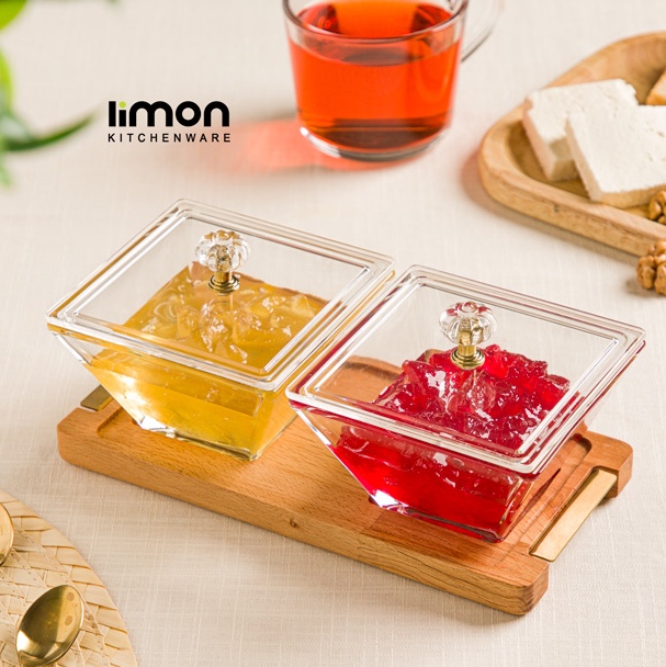 اردور خوری مربع دربدار پایه چوبی 2 عددی(پسکرایه)