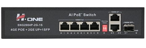 سوئیچ 4 پورت POE مدل SNG2004P-2G-1S برند H.ONE