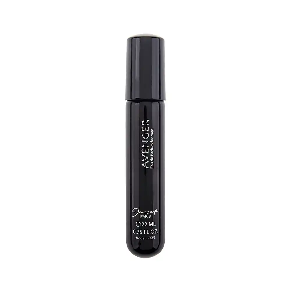 عطر جیبی مردانه ژک ساف مدل Avenger با رایحه گرم، شیرین و تند حجم 22 میلیلیتر