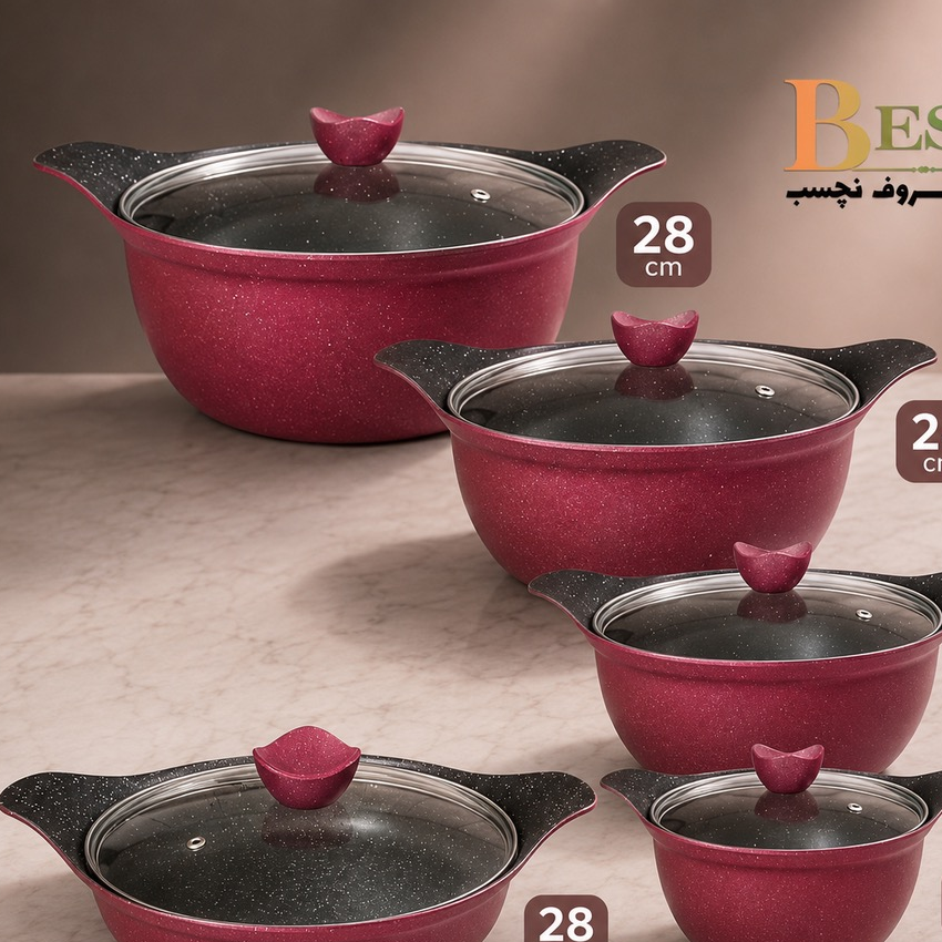 سرویس قابلمه 10 پارچه بست BEST - ارسال رایگان - مینی
