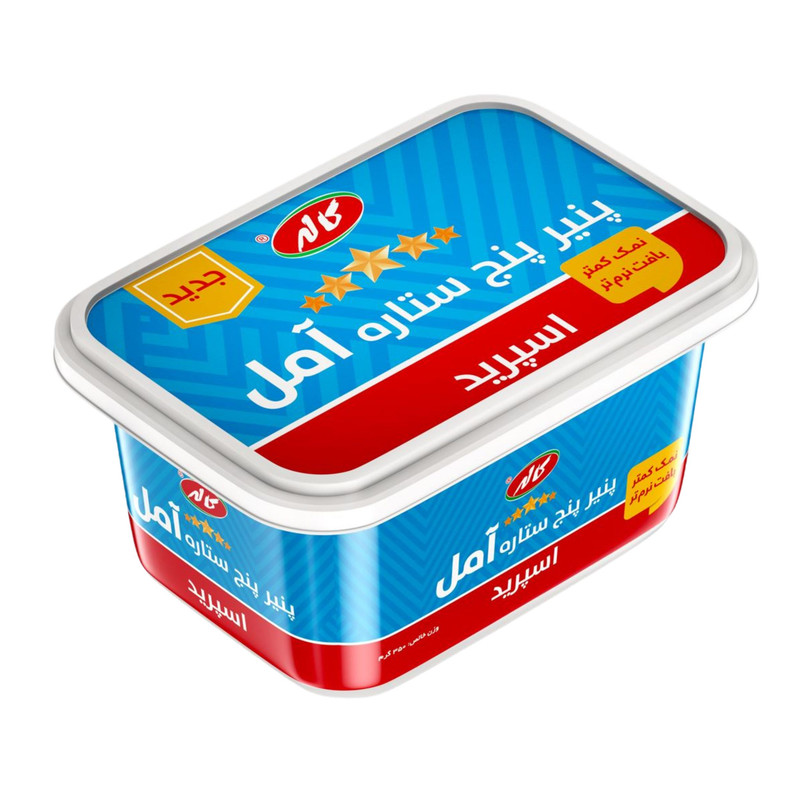 پنیر صبحانه پنج ستاره آمل اسپرید کاله - 350 گرم