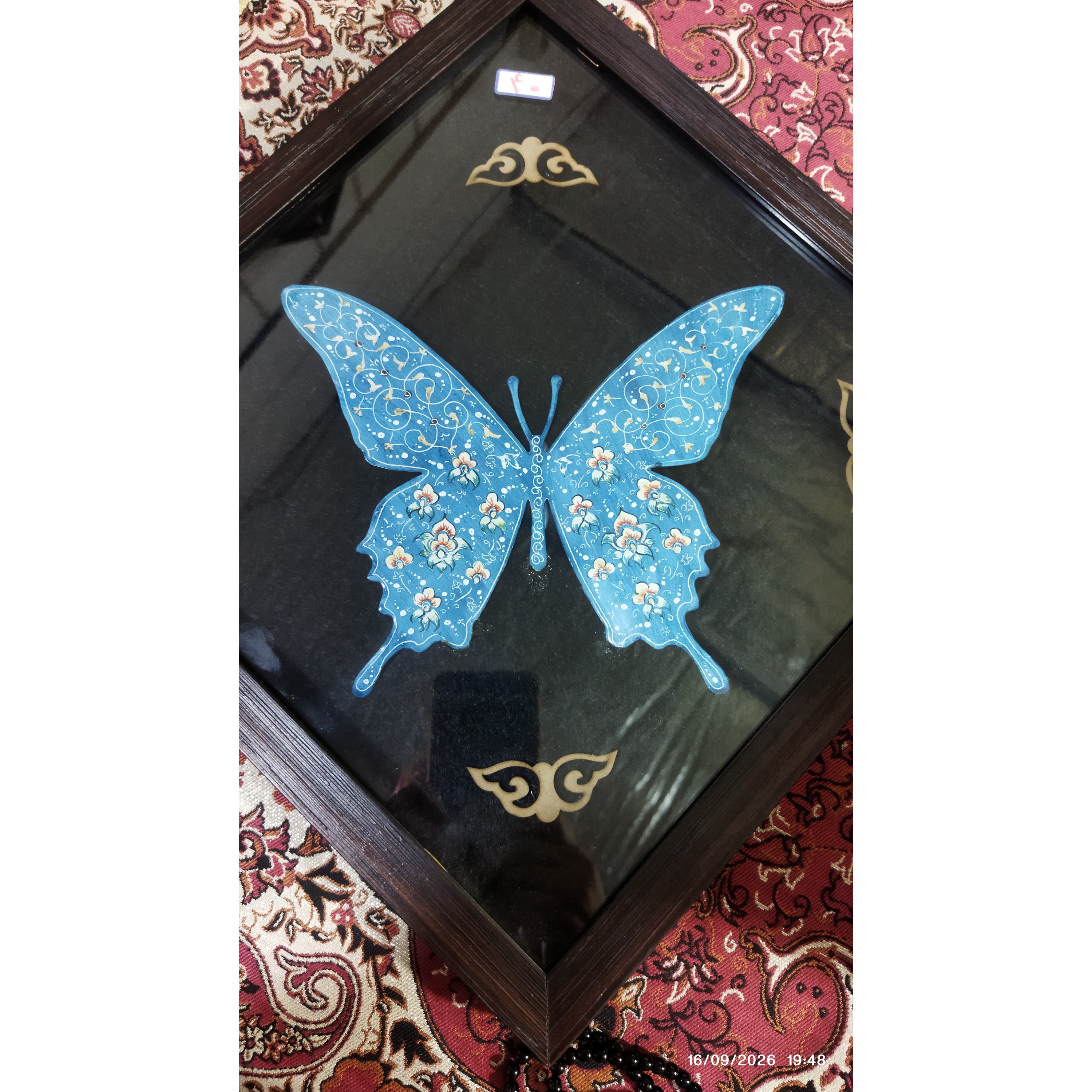 میناکاری طرح پروانه کد40