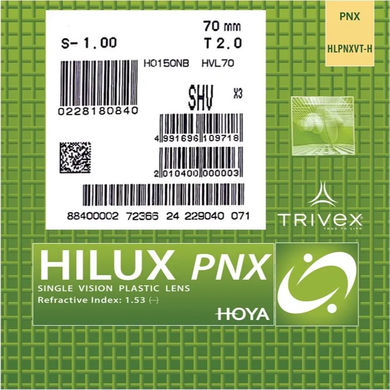 عدسی طبی هویا HOYA PNX HILUX SUPER 1.53