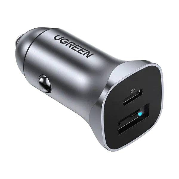 شارژر فندکی 20 وات و 30 وات با دو پورت USB-A و USB-C یوگرین مدل CD130 قبل خرید استعلام بگیرید