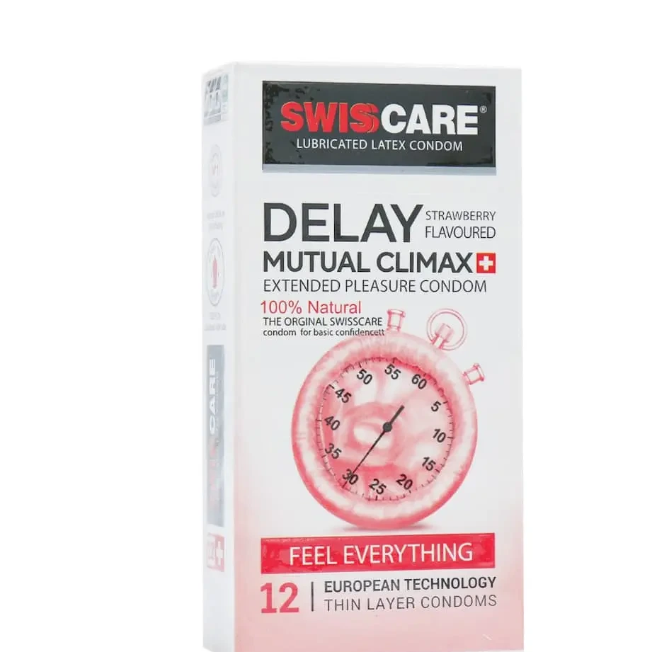 کاندوم تاخیری سوئیس کر مدل Delay Mutual Climax بسته 12 عددیجدید
