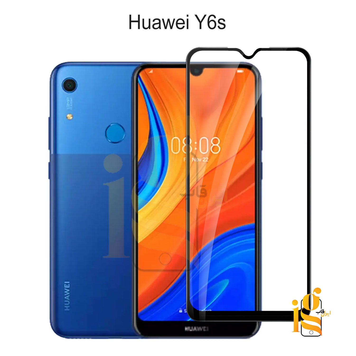 گلس شیشه ای تمام صفحه برای گوشی هوآوی Y6s