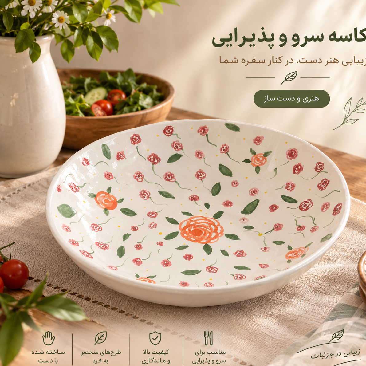 کاسه سرو و پذیرایی سرامیکیجدید