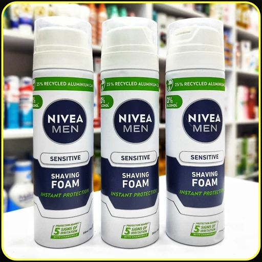 فوم اصلاح نیوآ من Sensitive مدل پوست حساس | NIVEA MEN Sensitive Shaving Foam حجم 200 میلیلیتر