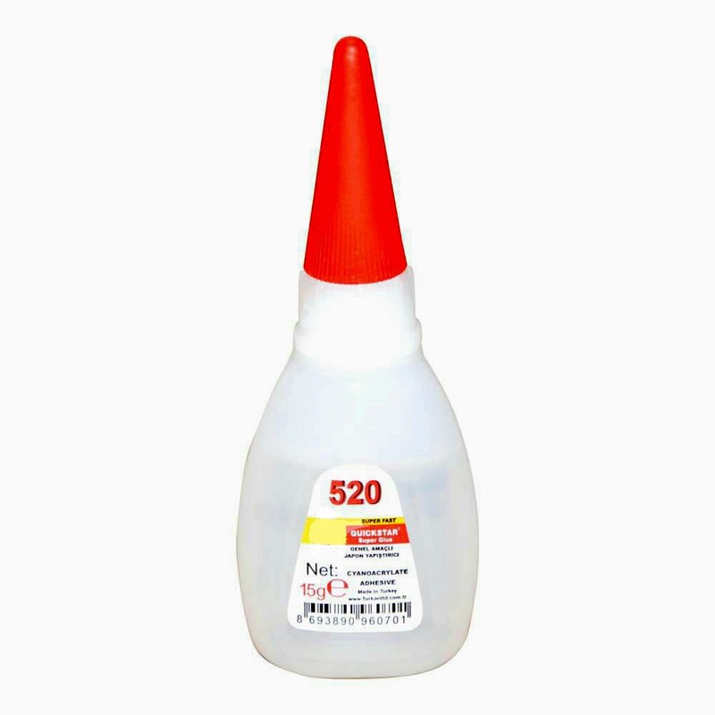 چسب قطره ای کوییک استار مدل 520 وزن 15 گرم بسته شش عددی
