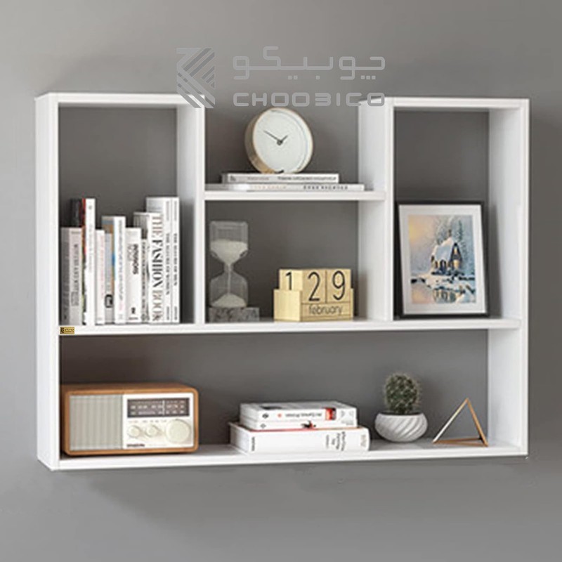 کتابخانه دیواری پنج طبقه چوبیکو مدل bookshelf720
