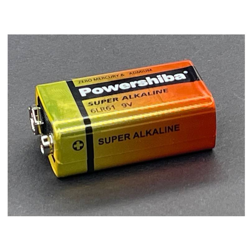 باتری کتابی پاورشیبا مدل SUPER ALKALINE 6LR61 بسته 1 عددی