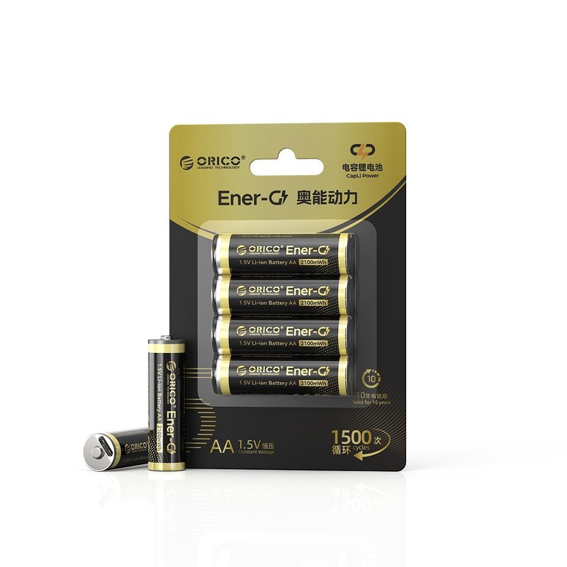 باتری لیتیومی قابل شارژ اوریکو مدل EG5C-UN-4PK-BP ظرفیت 2100 میلیآمپرساعت بسته 4 عددی