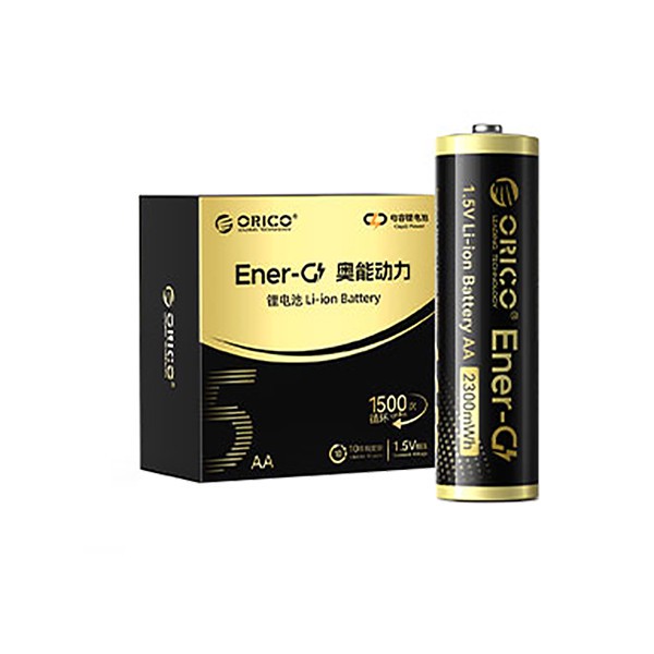 باتری لیتیومی قابل شارژ اوریکو مدل EG5-UN-8PK-EP ظرفیت 2300 میلیآمپرساعت بسته 8 عددی