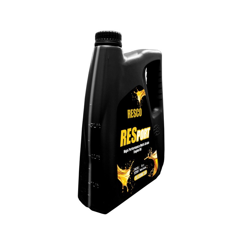 روغن موتور خودرو بنزینی تنفس طبیعی رسکو مدل RESPORT 20W50-SL SL 20W-50 حجم 4 لیتر