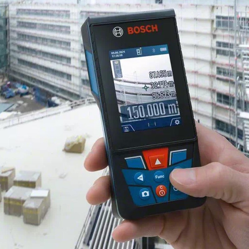متر لیزری بوش مدل فوق هوشمند دوربین دار GLM 150-27 C Professional