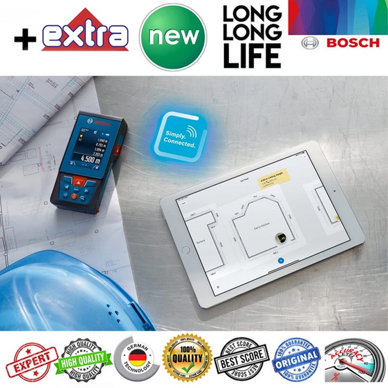 متر لیزری بوش مدل فوق هوشمند دوربین دار GLM 150-27 C Professional