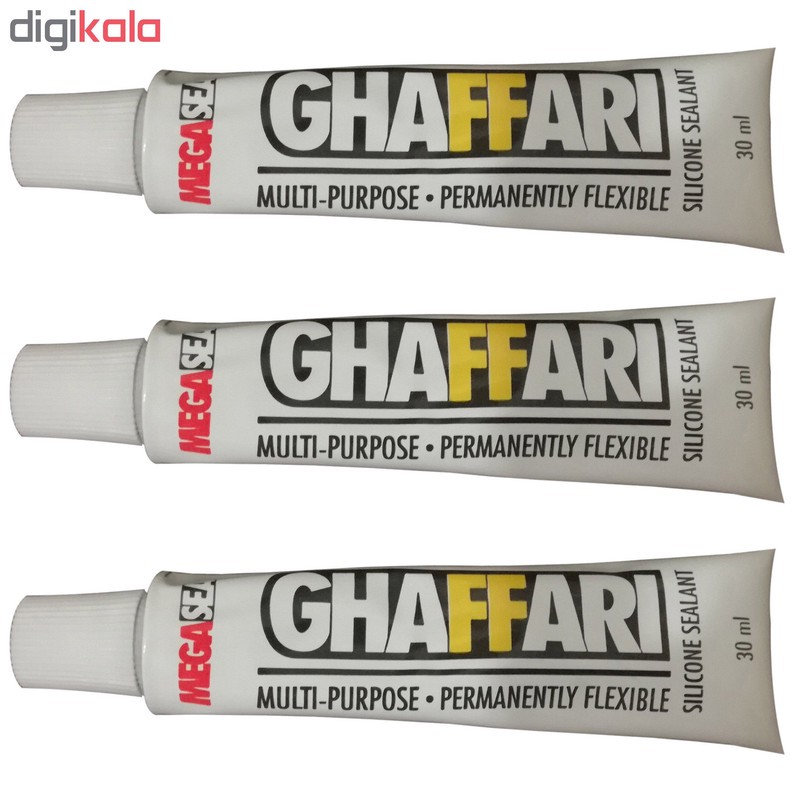 چسب آکواریم غفاری کد 03 وزن 30 گرم بسته 3 عددی