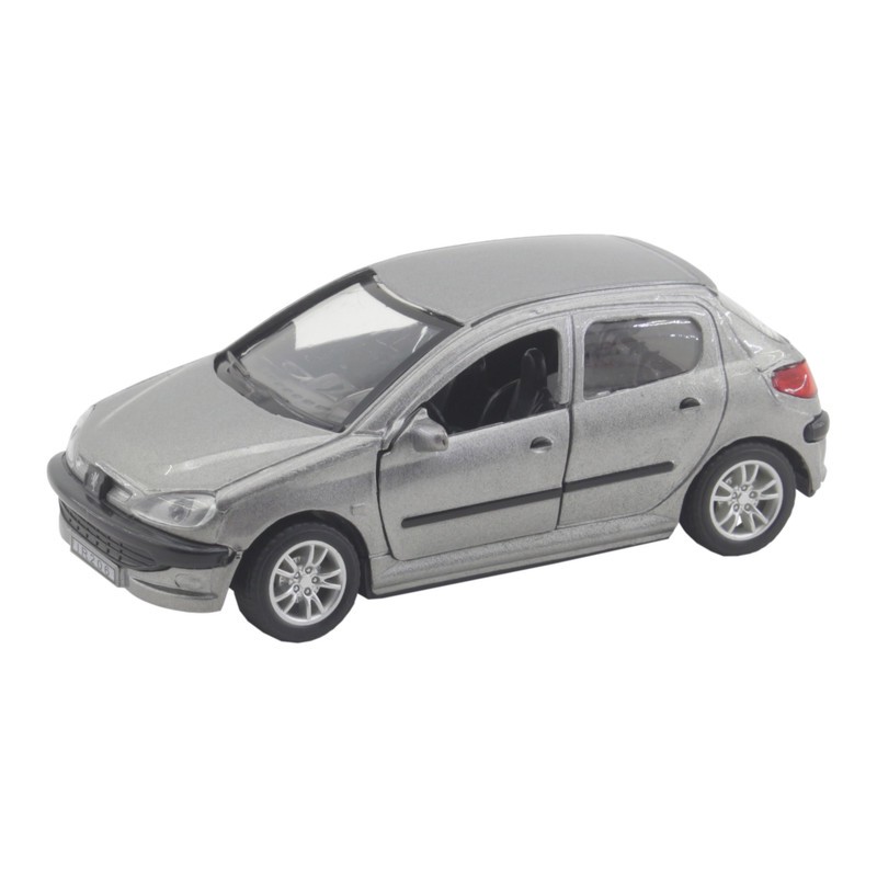 ماشین بازی فلزی مدل Peugeot 206 اسپرت عقبکش با درهای بازشو، نور و صدا