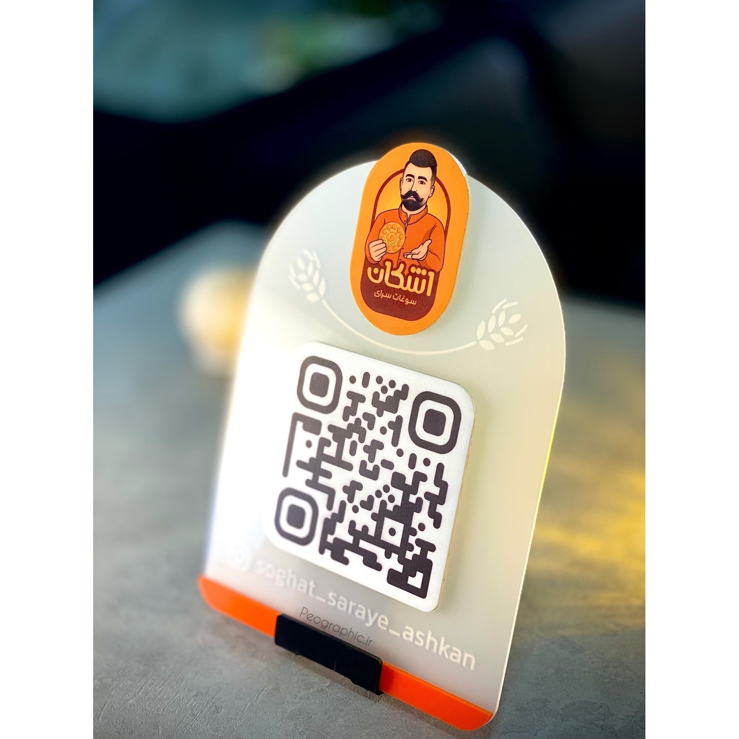 استند QR کد پیج و سایت مدل PEO 1011