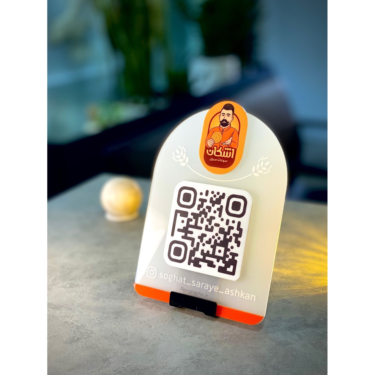 استند QR کد پیج و سایت مدل PEO 1011