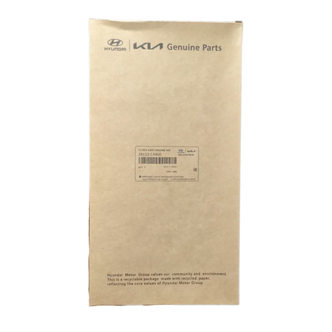 فیلتر هوا موتور هیوندای و کیا موبیس غیر اصلی کد فنی 28113L4400