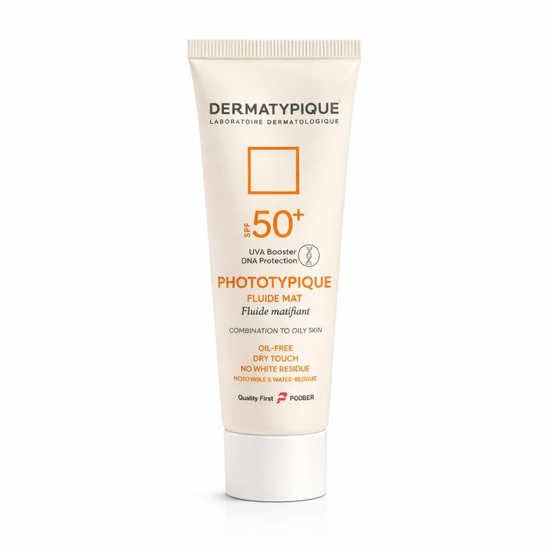 کرم ضدآفتاب بی رنگ دست، صورت درماتیپیک SPF50 مدل فلوءیدمت مناسب برای پوست چرب حجم 50 میلی لیتر