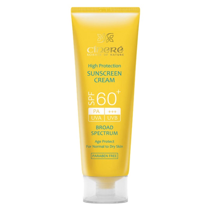 کرم ضد آفتاب بدون رنگ سینره، SPF60، مدل اولترا، مناسب پوست معمولی و خشک و حجم 50 میلی لیتر، محافظت کننده در برابر اشع...