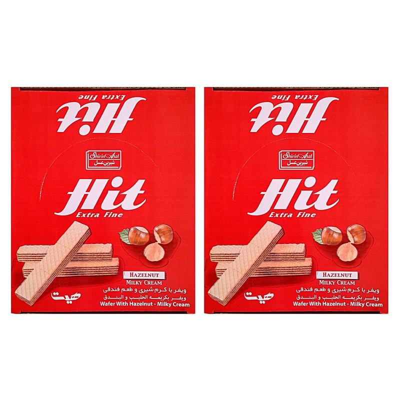 ویفر با کرم شیری فندقی شیرین عسل - 600 گرم مجموعه 2 عددی