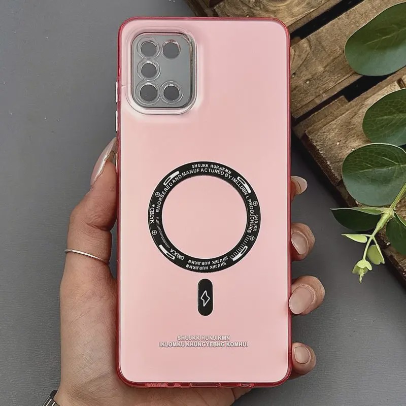 قاب گوشی Galaxy A31 سامسونگ اورجینال سوکول SO COOL طرح مگ سیف رنگ صورتی کد E4-1005162