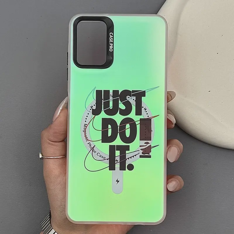 قاب گوشی Galaxy A06 سامسونگ هولوگرامی ایربگ دار با فریم TPU مات کد E3-1004691