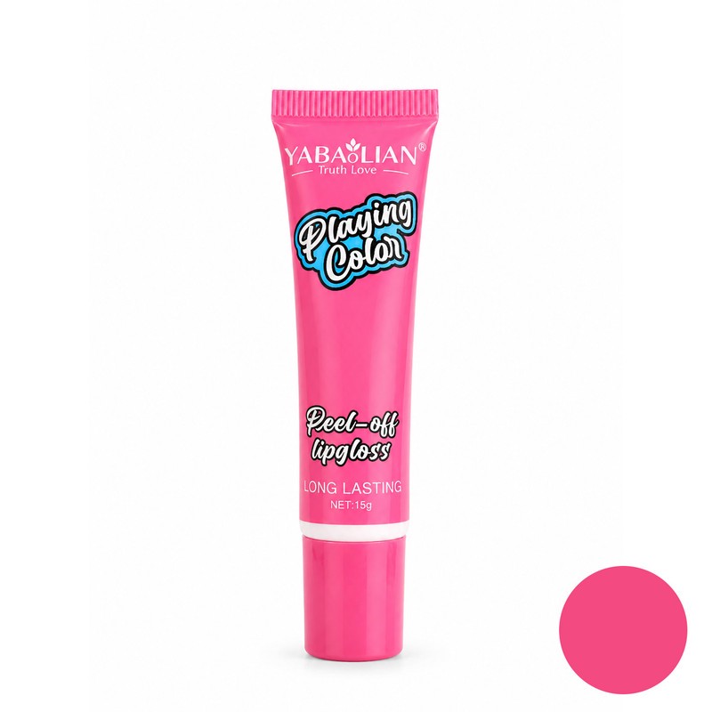 رژ لب مایع براق یابالین مدل Peel Off شماره 02