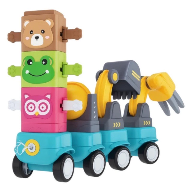 ساختنی 78 تکه ناب سل مدل مگنتی ماشین حیوانات کد MAGNETIC ANIMAL CAR