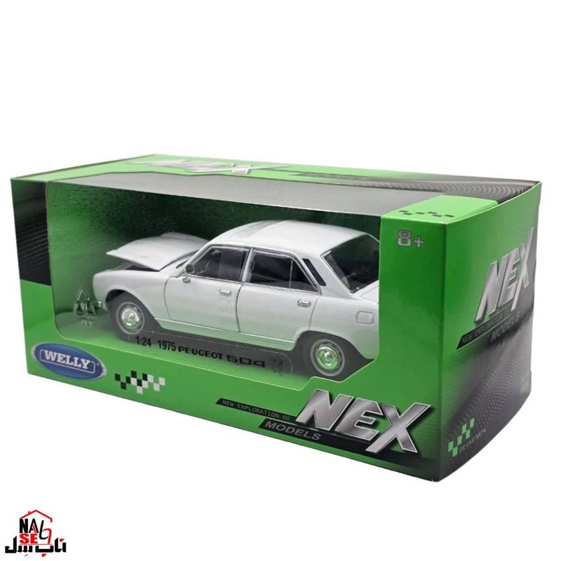 ماکت ماشین بازی ناب سل مدل پژو 405 فلزی طرح ولی کد WELLY 124 PEUGEOT 504 1975