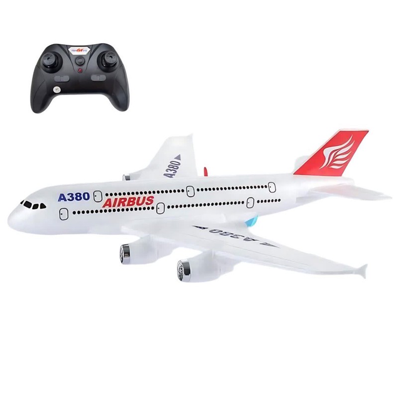 هواپیما بازی کنترلی ناب سل مدل مسافربری شارژی ایرباس کد AIRCRAFT AIRBUS A380 با قابلیت پرواز