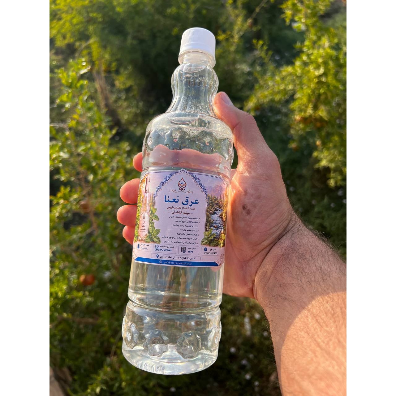 عرق نعنا اصل و خالص درجه یک گلاب میثم کاشان