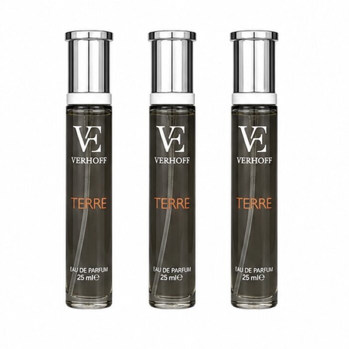 عطر جیبی مردانه ورهف مدل تق با رایحه گرم حجم 25 میلی لیتر بسته 3 عددی