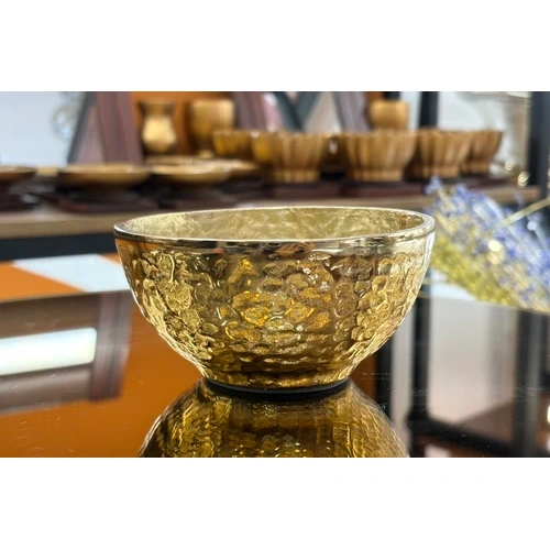 پیاله آلومینیومی رنگ طلایی ست 6 عددی