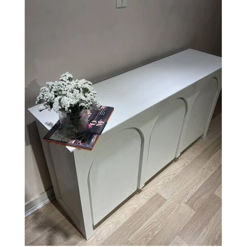 آینه کنسول مدرن چوبی