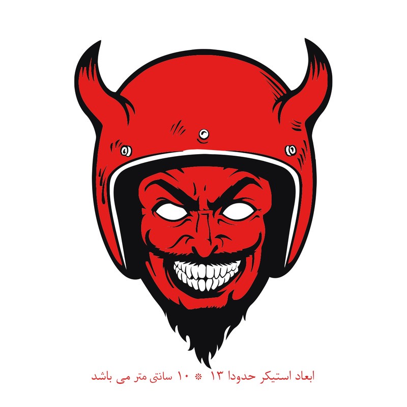 استیکر خودرو طرح شیطان کد 2289