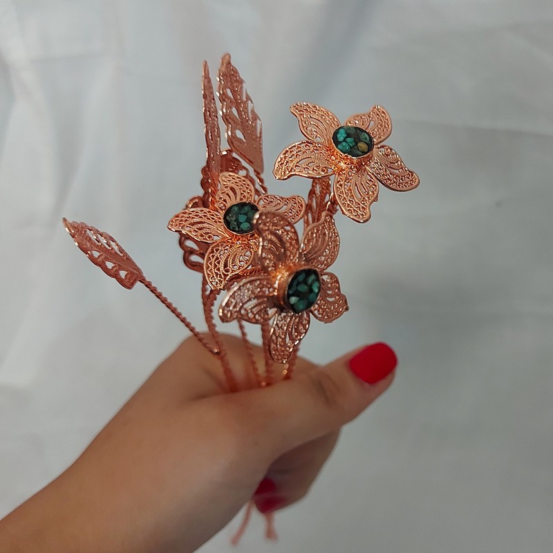 گل مسی مدل فیروزه کوبی کد 59 بسته 4 عددی