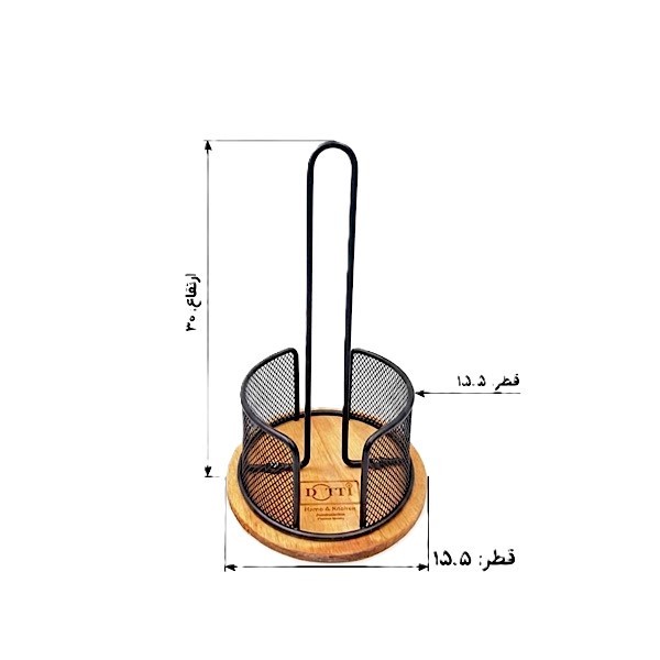 پایه رول دستمال کاغذی دوتی مدل گرد 107