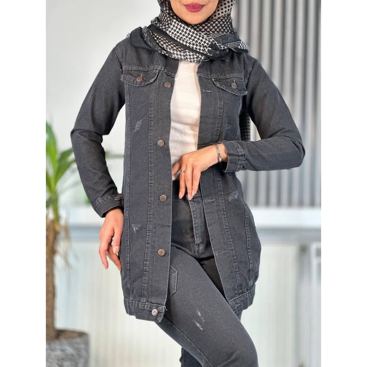 کت جین بلند جنس با کیفیت درجه یک کد2813 ترمهجدید