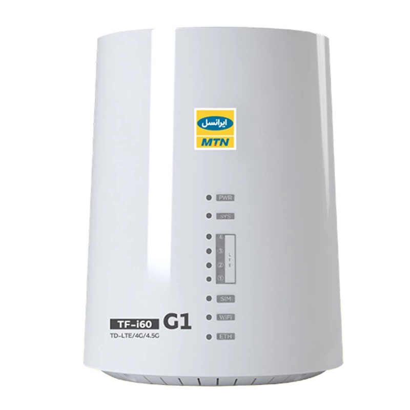 مودم 4GTD-LTE ایرانسل مدل TF-i60 G1 به همراه سیم کارت TD-LTE و بسته اینترنت 1000 گیگ یکساله